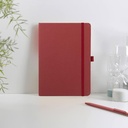 ABULA - eco-neutral A5 Fruit Paper Hard Cover Notebook & Ball Pen - Cherry