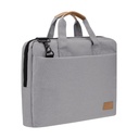 SLOTEN - Santhome® 15" Laptop Bag - Grey/Tan