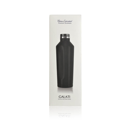 GALATI - Hans Larsen Double Wall Stainless Steel Water Bottle - Black