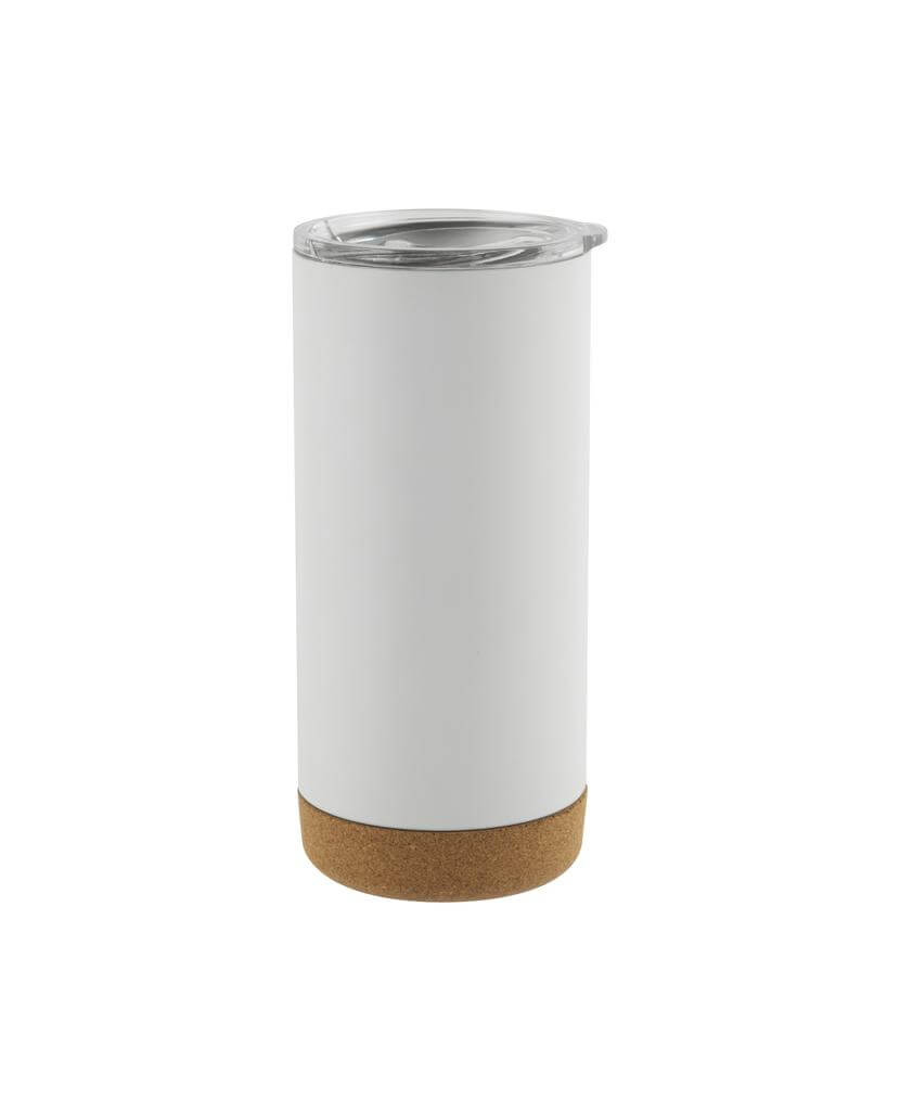 RASTATT - Giftology Insulated Mug / Tumbler with Cork Base - White