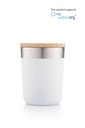 R-LAREN - CHANGE Collection Recycled Insulated Mug - White