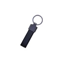 VOULA - Metal Keychain with Carbon Fiber Look - Black