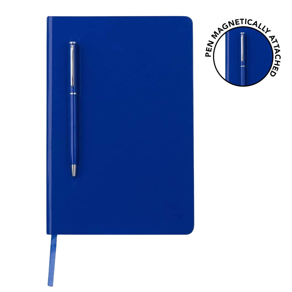 CAMPINA - Giftology A5 Hard Cover Notebook with Metal Pen - Blue