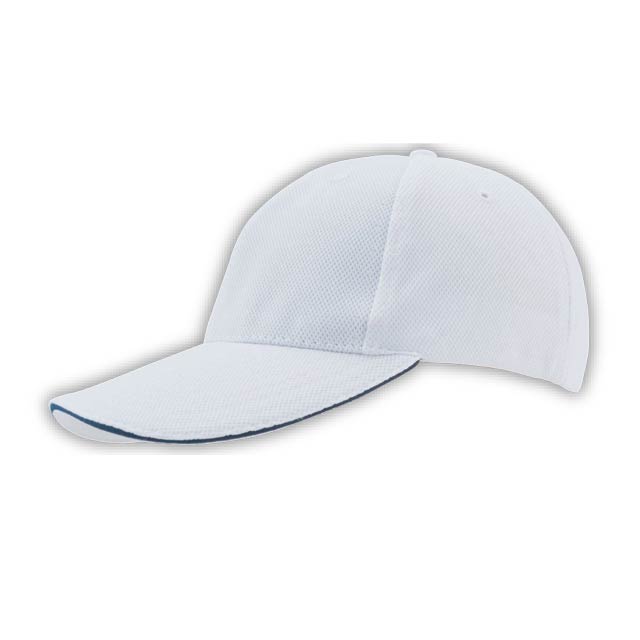 Hans Larsen Sportsman Cap - White/N.Blue