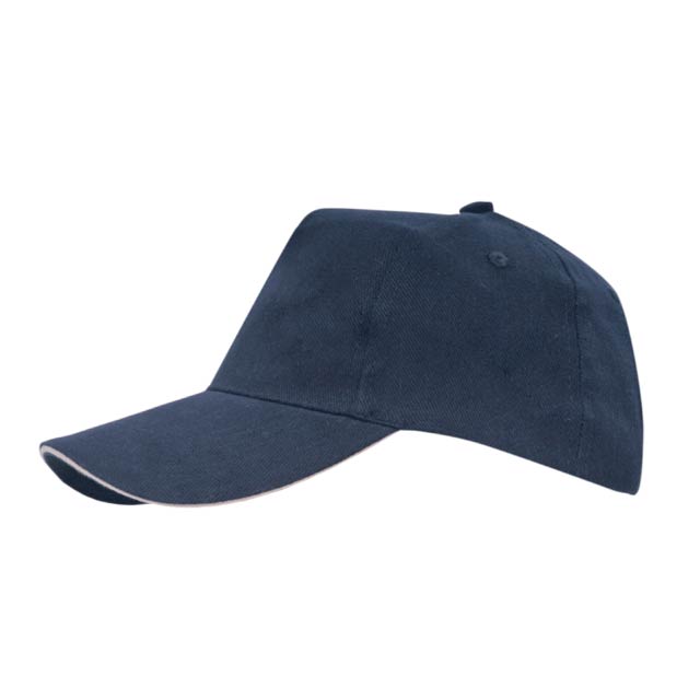 Hans Larsen Cotton Cap-N.Blue/Grey