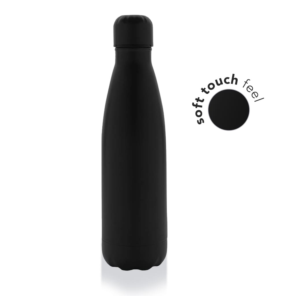 GRODNO - Soft Touch Insulated Water Bottle - Black