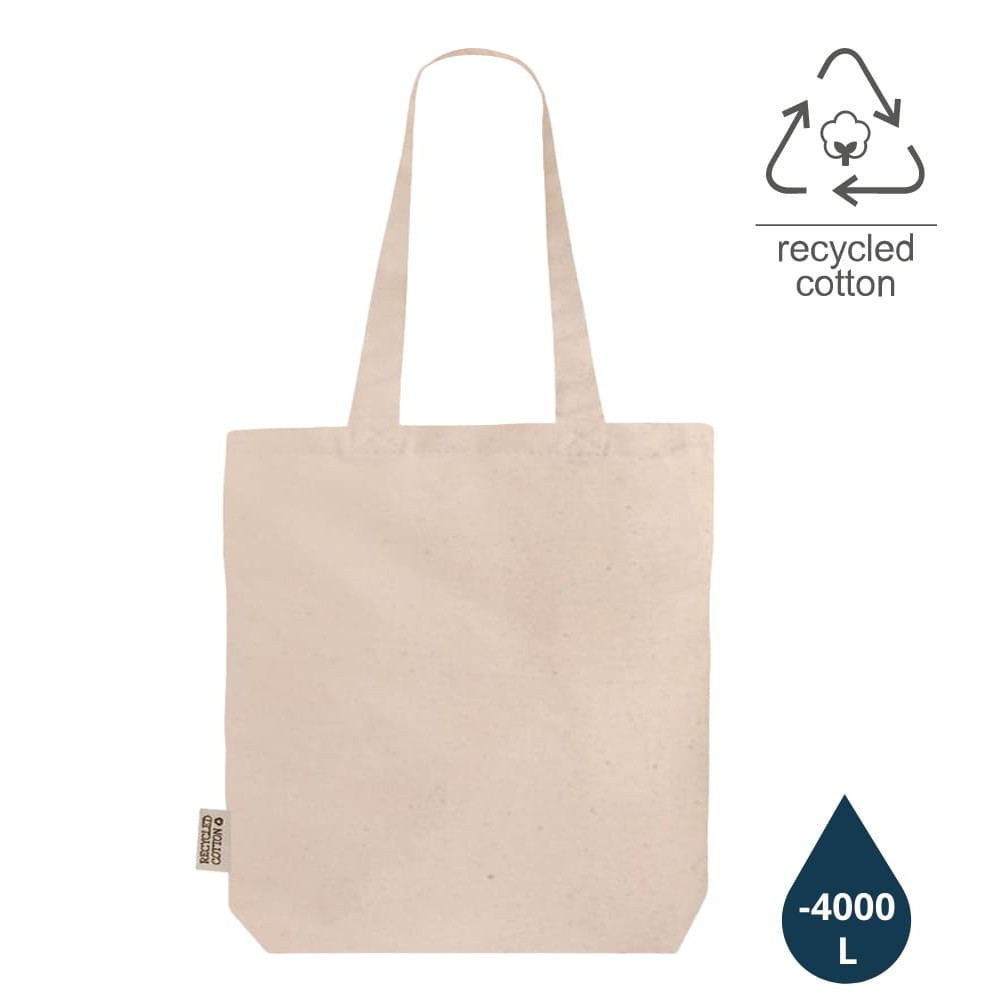 DARGUN - GRS-certified Recycled Cotton Tote Bag with Gusset - Natural